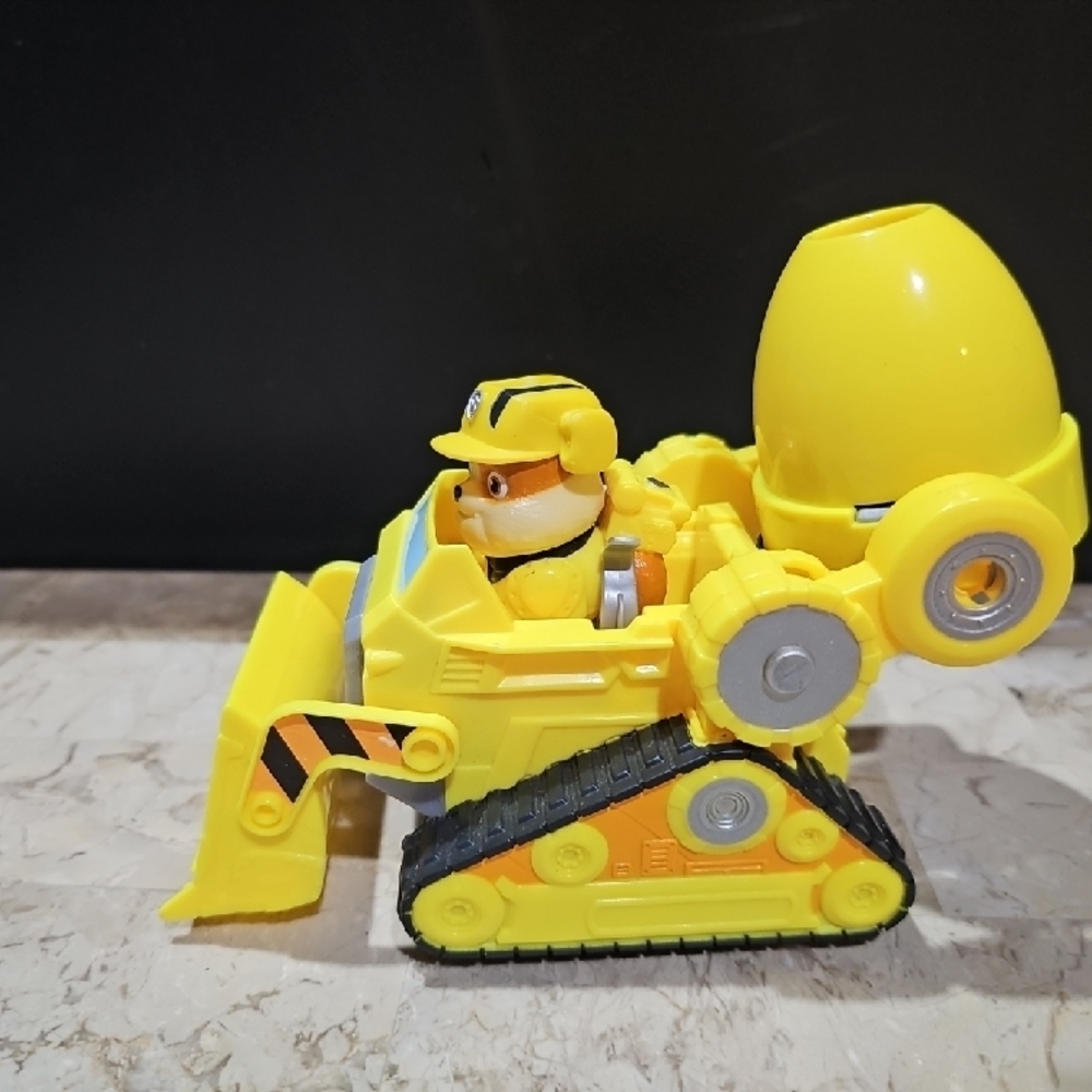 Paw Patrol Rubble Deluxe Movie Vehicle And Figure Toy Spin Master‎